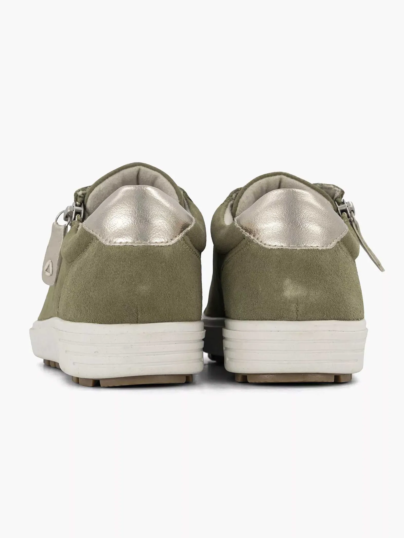 Medicus Groene Leren Comfort Sneaker-Dames Comfort Schoenen