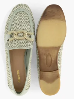 Graceland Groene Loafer-Dames Instappers