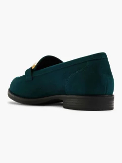 Graceland Groene Loafer Sierketting-Dames Instappers