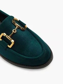Graceland Groene Loafer Sierketting-Dames Instappers