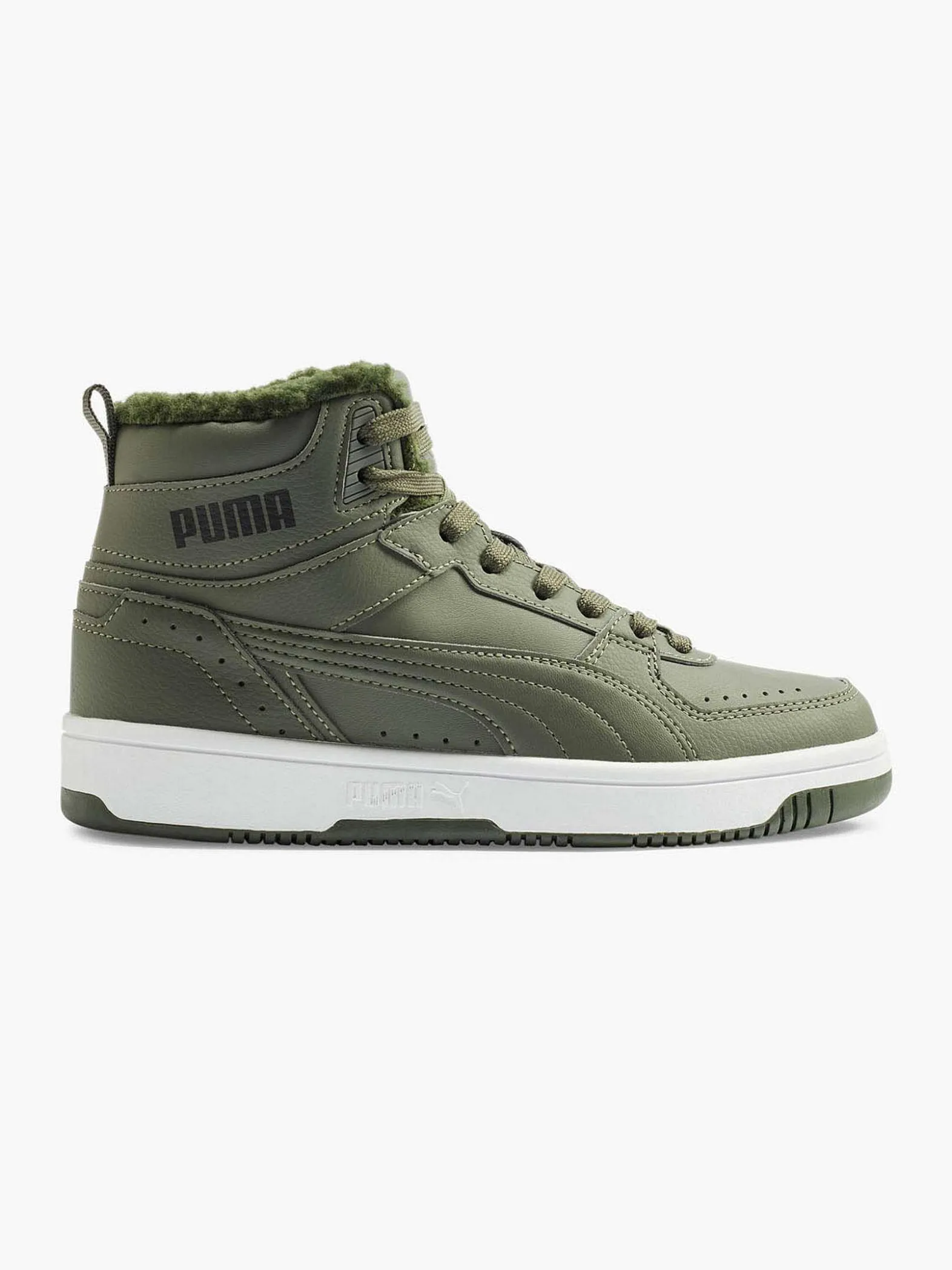 Puma Groene Rebound Joy Fur Jr-Kinderen Jongensschoenen