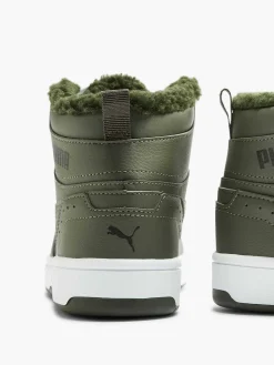 Puma Groene Rebound Joy Fur Jr-Kinderen Jongensschoenen