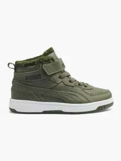 Puma Groene Rebound Joy Fur Ps-Kinderen Jongensschoenen