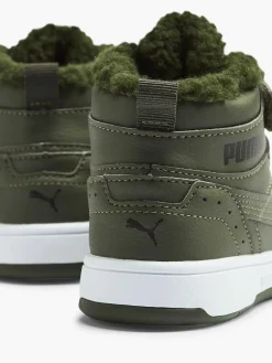 Puma Groene Rebound Joy Fur Ps-Kinderen Jongensschoenen