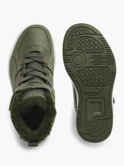 Puma Groene Rebound Joy Fur Ps-Kinderen Jongensschoenen