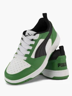 Puma Groene Rebound V6 Lo Ac Ps-Kinderen Babyschoenen