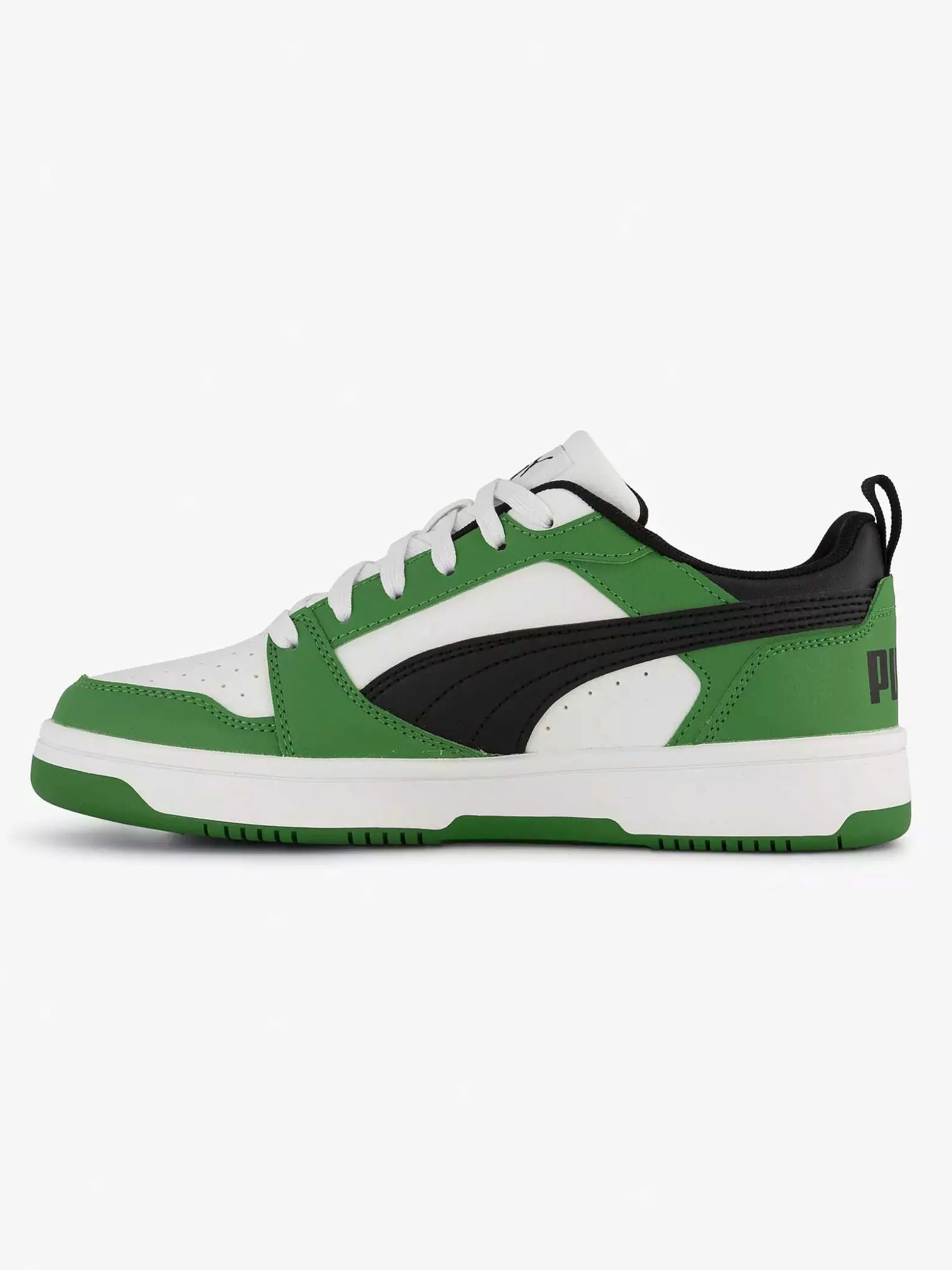 Puma Groene Rebound V6 Lo Jr-Kinderen Jongensschoenen