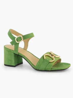 Graceland Groene Sandalette Sierketting-Dames Sandalen