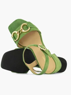 Graceland Groene Sandalette Sierketting-Dames Sandalen