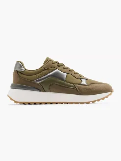 Graceland Groene Sneaker-Dames Sneakers
