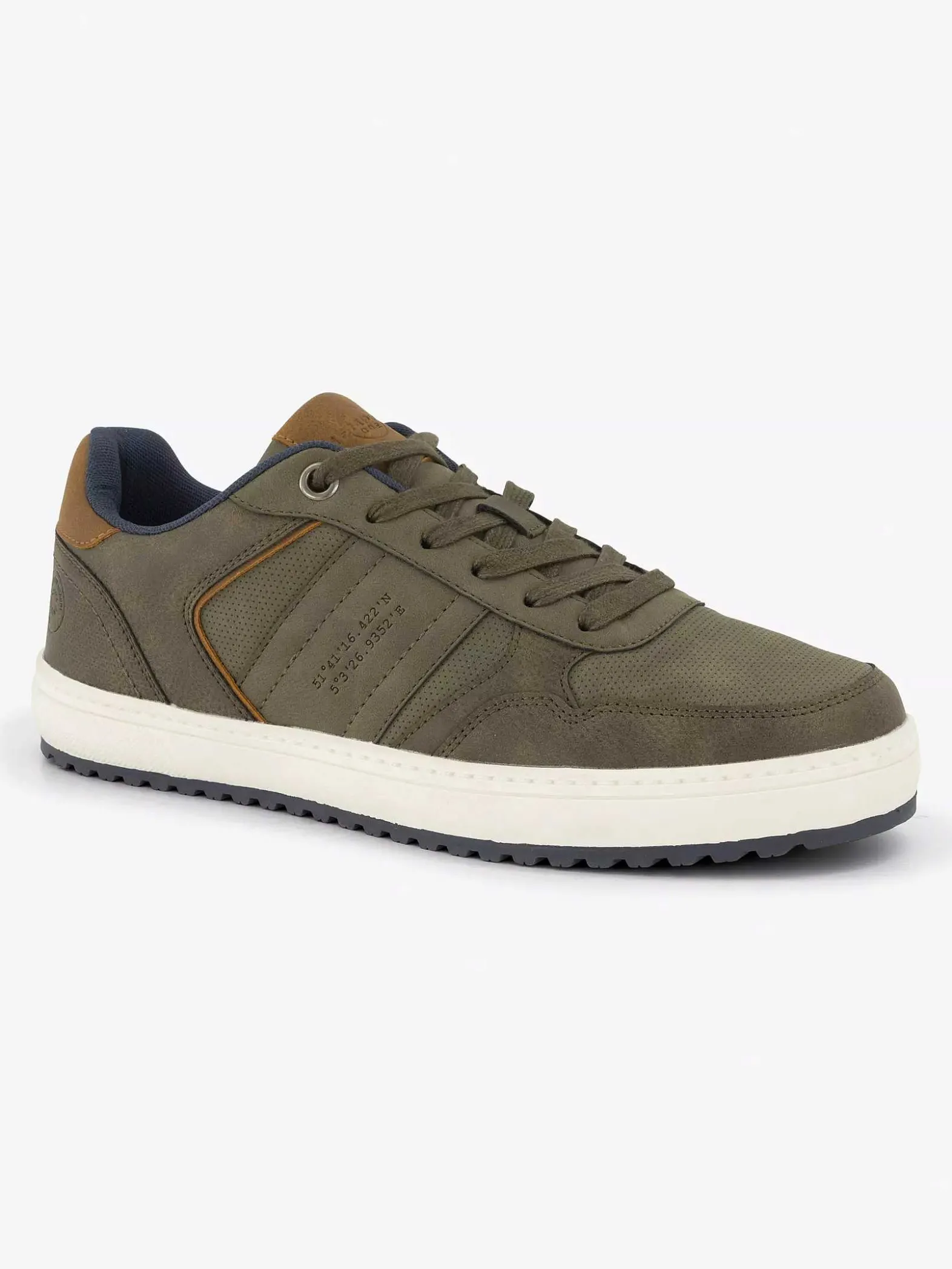 Memphis One Groene Sneaker Memory Foam-Heren Sneakers