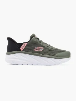 Skechers Groene Sneaker Swift Fit - Hands Free Premium Cushioning-Dames Sneakers