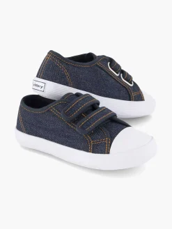 Vty Jeansblauwe Gymschoen Klittenband-Kinderen Jongensschoenen