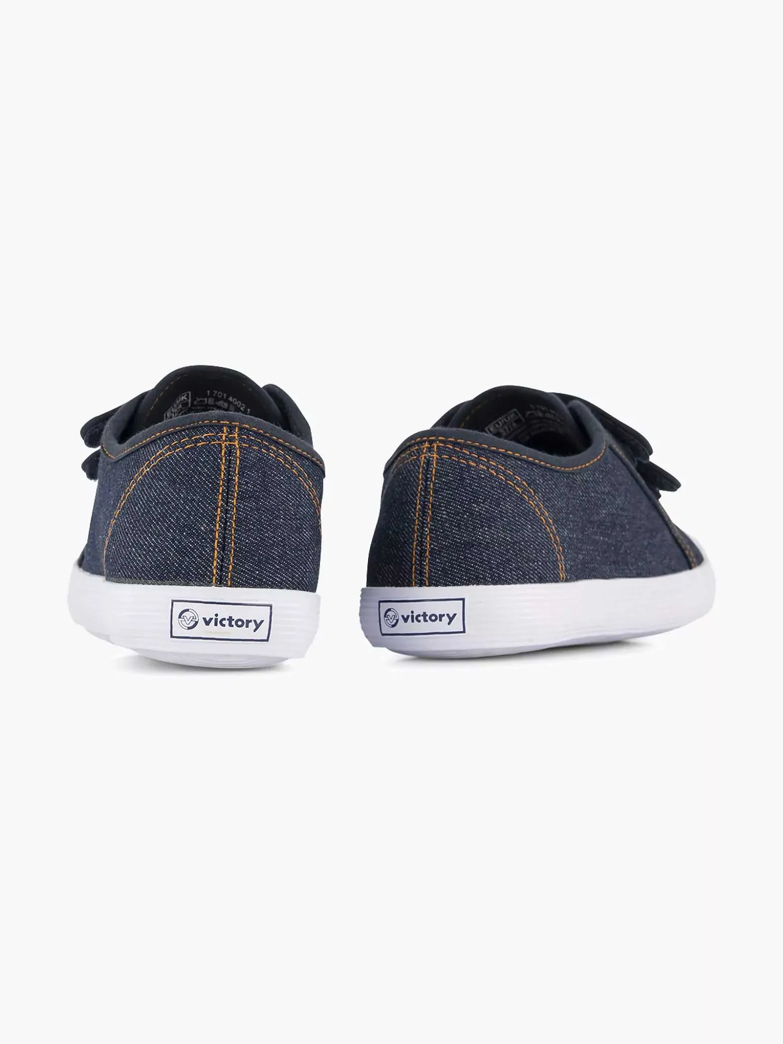 Vty Jeansblauwe Gymschoen Klittenband-Kinderen Babyschoenen