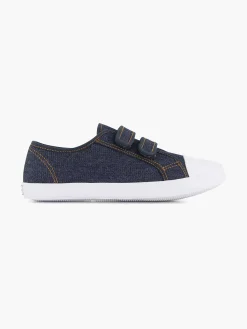 Vty Jeansblauwe Gymschoen Klittenband-Kinderen Babyschoenen