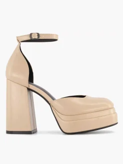 Oxmox Koffie Platform Pump-Dames Pumps
