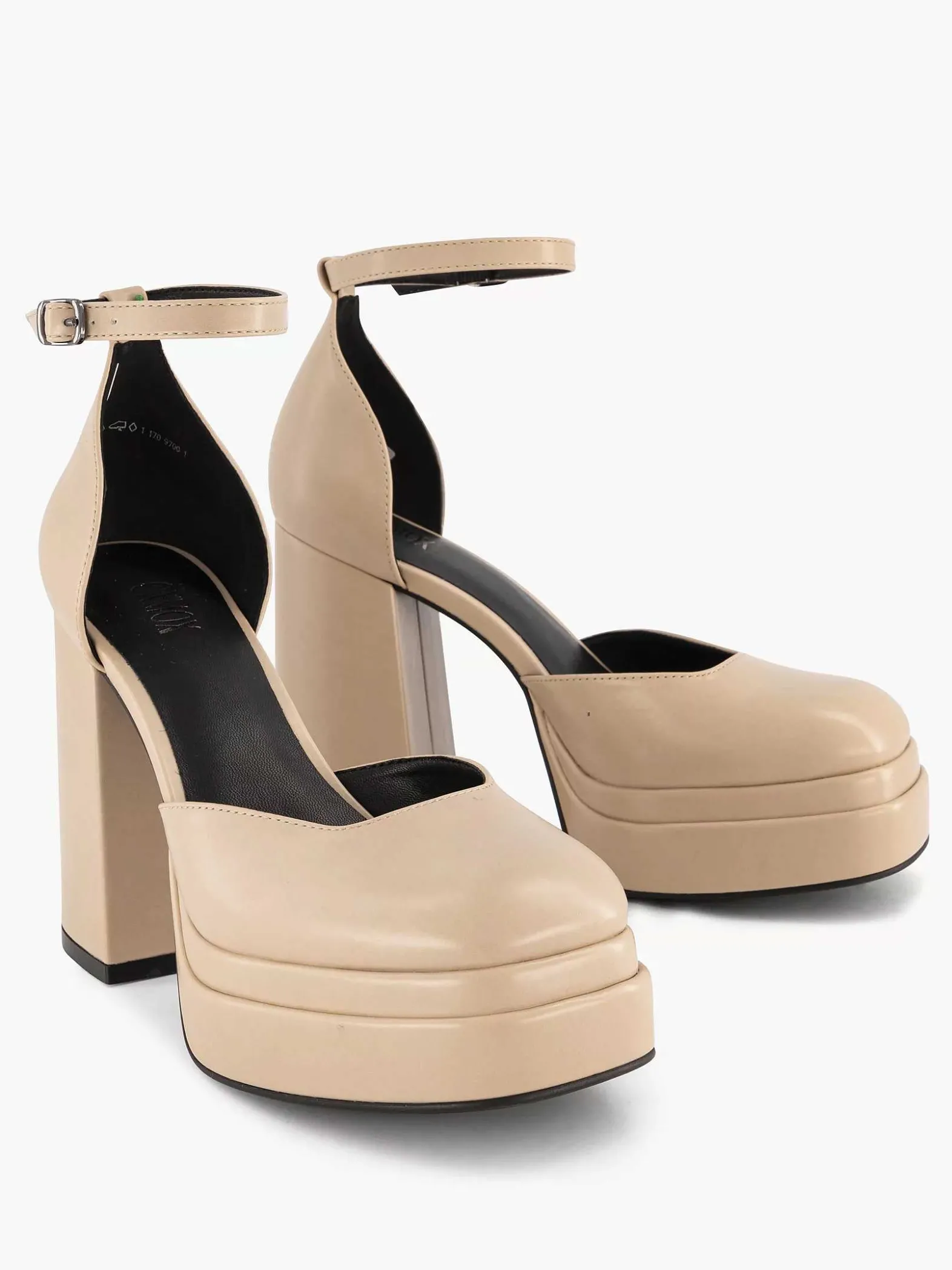 Oxmox Koffie Platform Pump-Dames Pumps