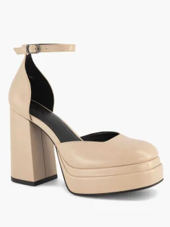 Oxmox Koffie Platform Pump-Dames Pumps