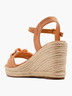 Graceland Koraal Sandaal Sleehak-Dames Sandalen