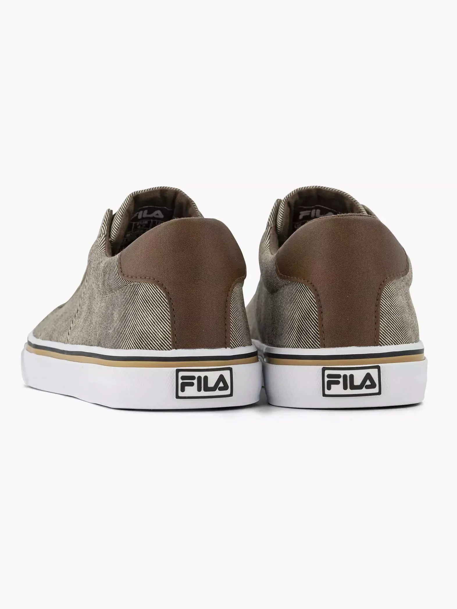 FILA Licht Beige Canvas Instapper-Heren Instappers