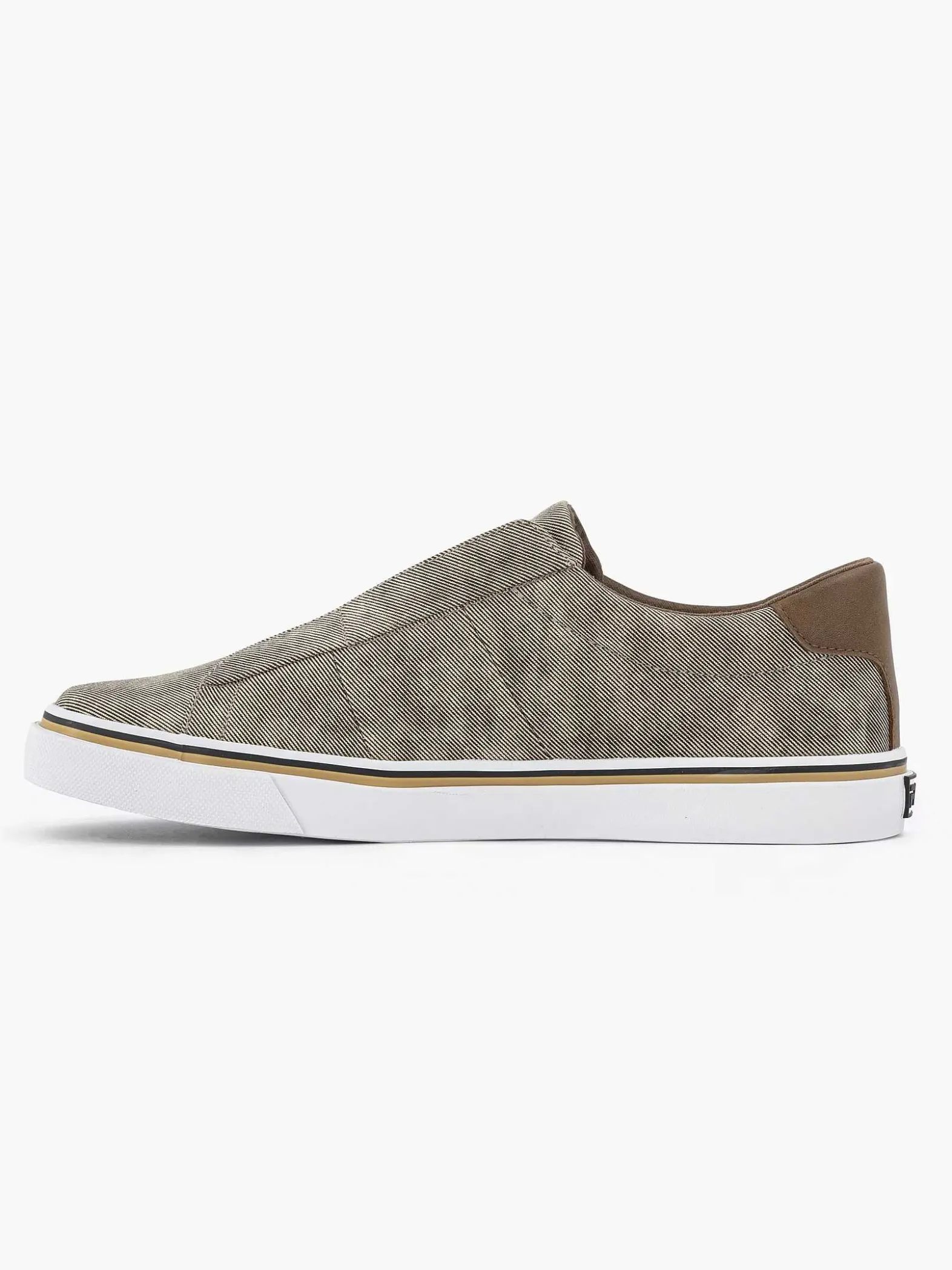 FILA Licht Beige Canvas Instapper-Heren Instappers