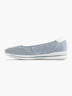 Medicus Lichtblauwe Comfort Instapper-Dames Comfort Schoenen