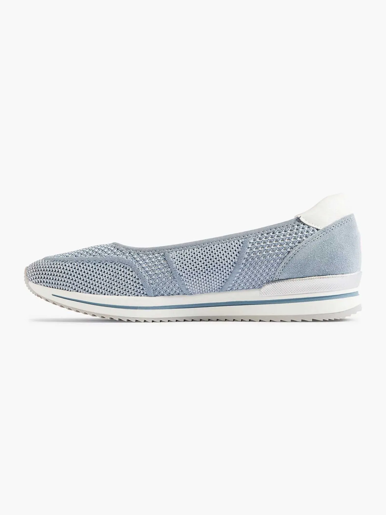 Medicus Lichtblauwe Comfort Instapper-Dames Comfort Schoenen