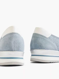Medicus Lichtblauwe Comfort Instapper-Dames Comfort Schoenen