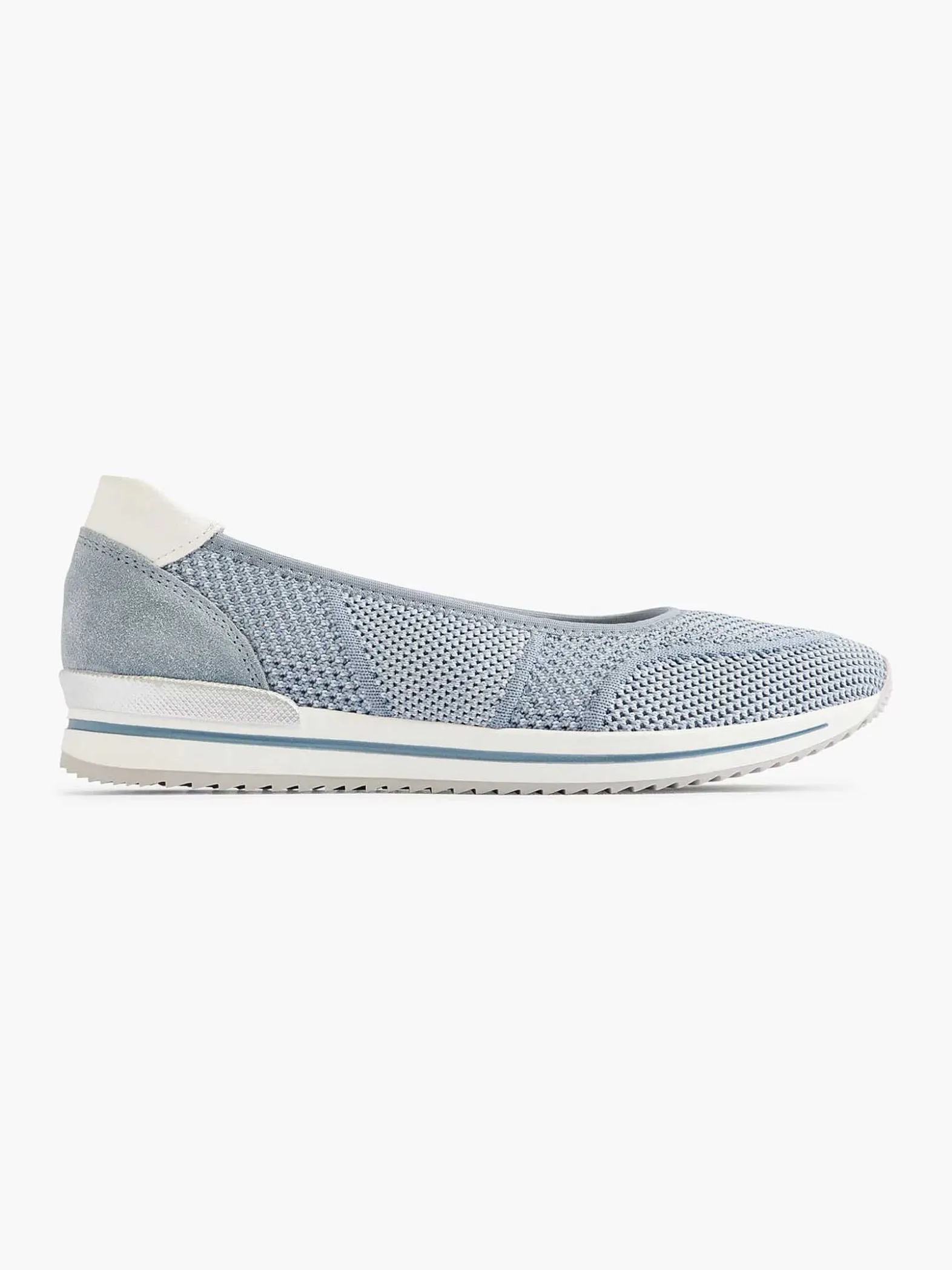Medicus Lichtblauwe Comfort Instapper-Dames Comfort Schoenen