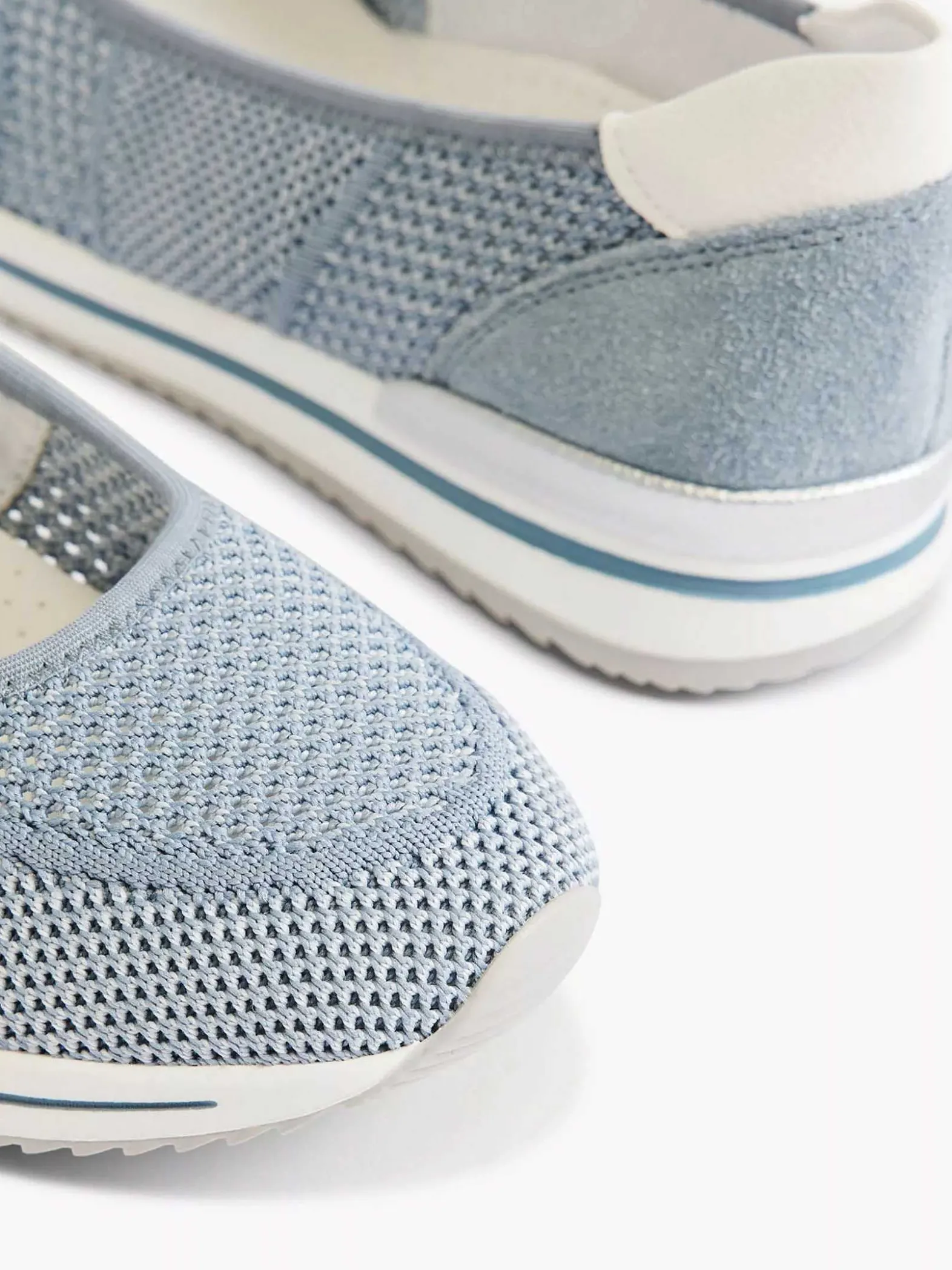 Medicus Lichtblauwe Comfort Instapper-Dames Comfort Schoenen