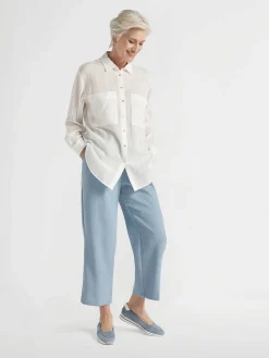 Medicus Lichtblauwe Comfort Instapper-Dames Comfort Schoenen