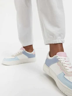 Graceland Lichtblauwe Platform Sneaker-Dames Sneakers