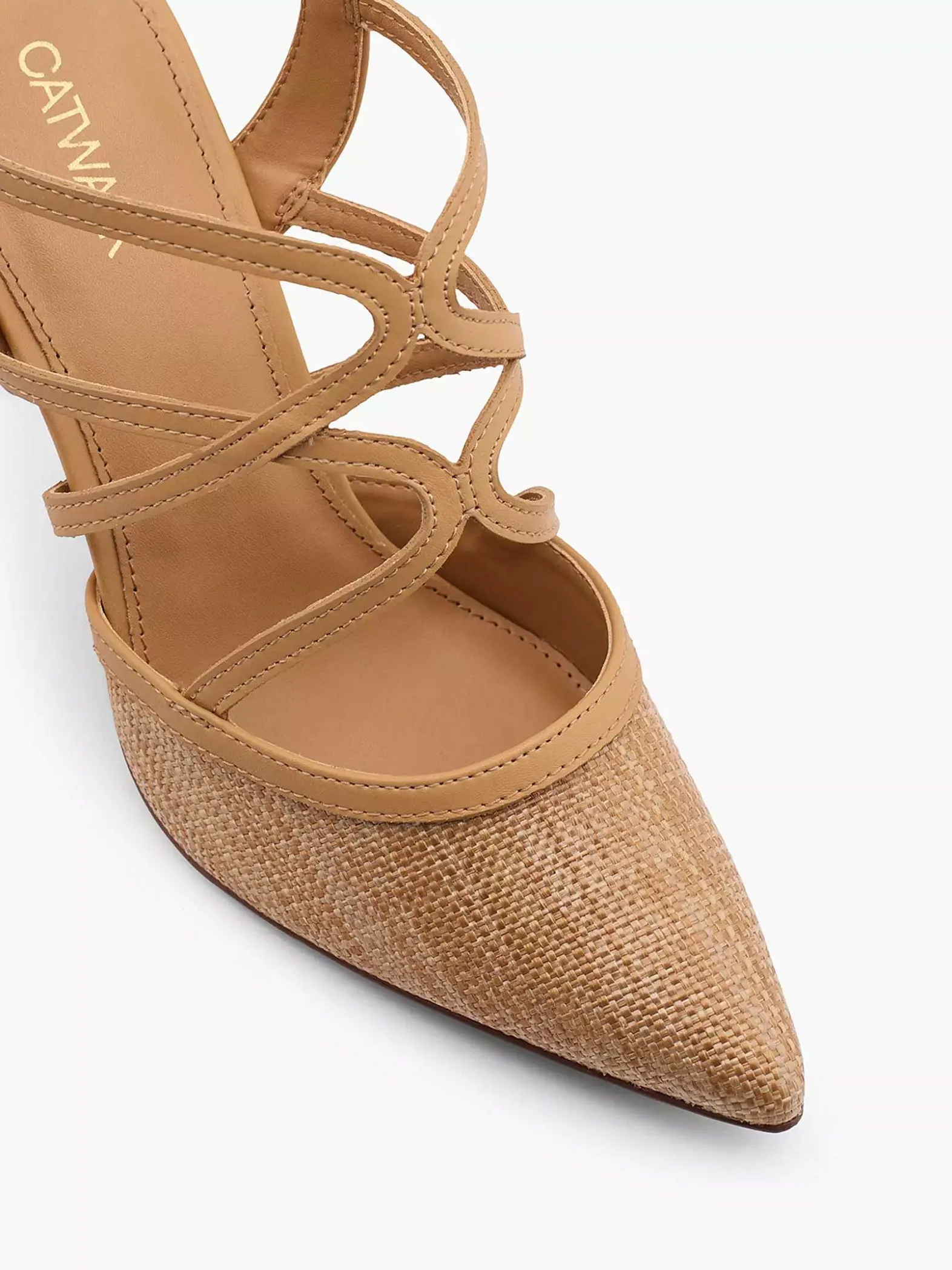 Graceland Lichtbruine Slingback-Dames Pumps