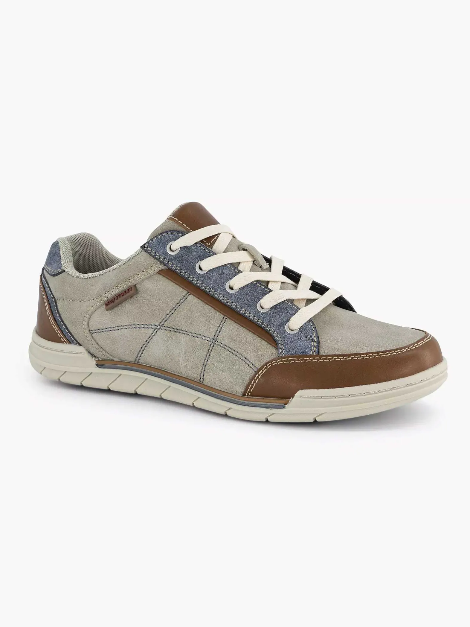 Easy Street Lichtgrijze Comfort Sneaker-Heren Sneakers