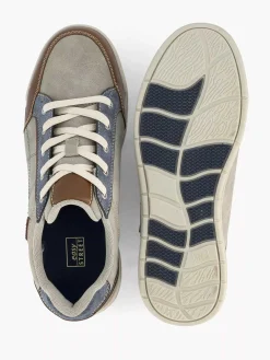 Easy Street Lichtgrijze Comfort Sneaker-Heren Sneakers