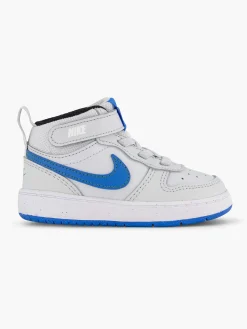 Nike Lichtgrijze Court Borough Mid 2-Kinderen Jongensschoenen