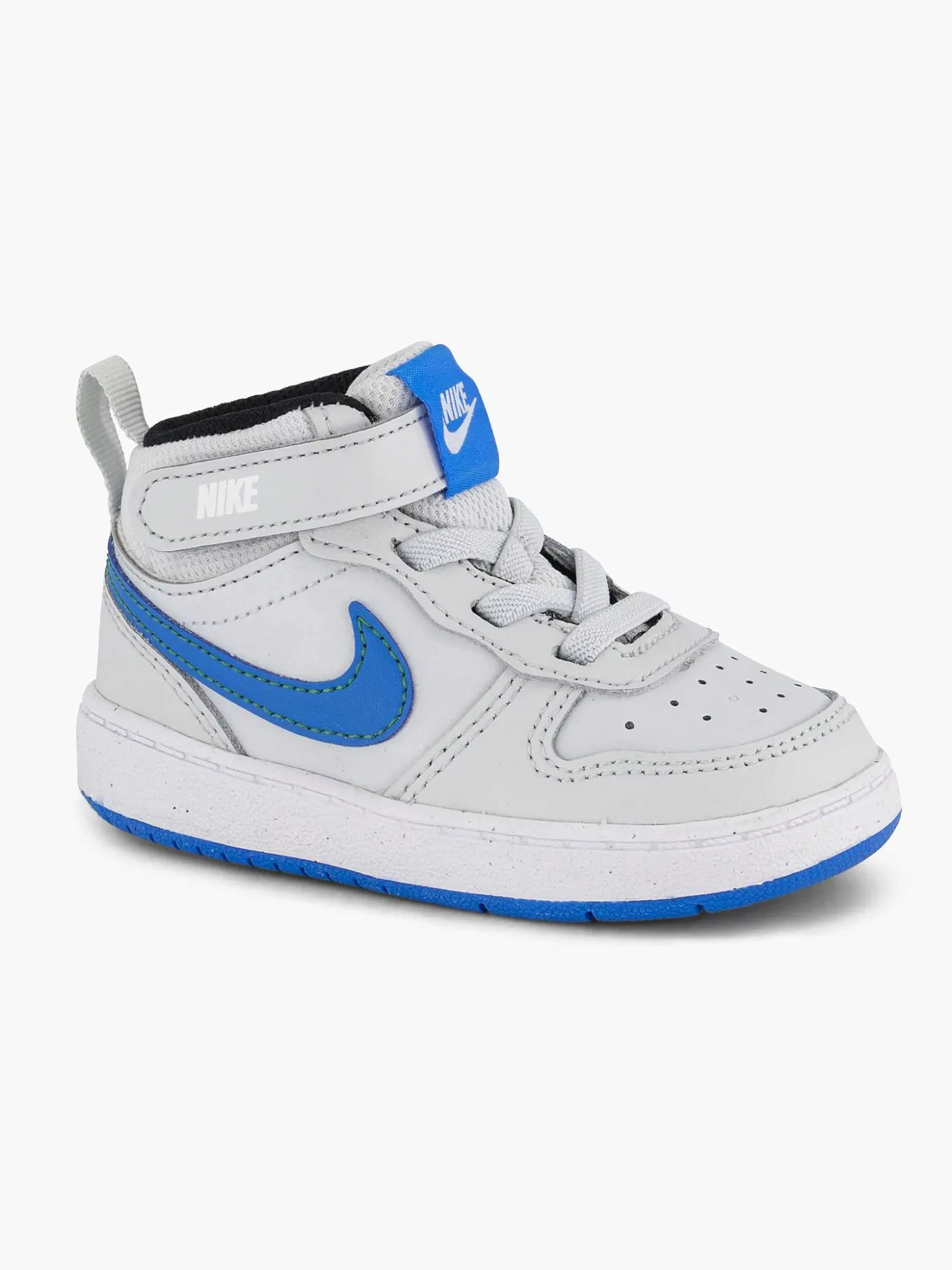 Nike Lichtgrijze Court Borough Mid 2-Kinderen Jongensschoenen