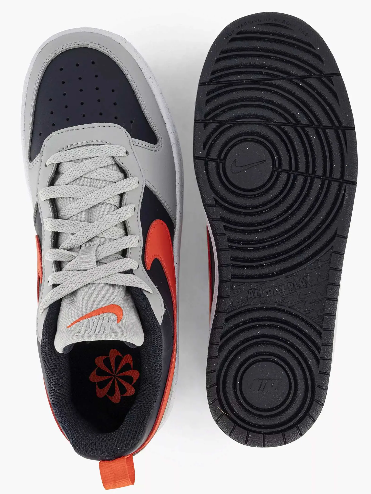 Nike Lichtgrijze Court Corough Low Recraft-Kinderen Babyschoenen