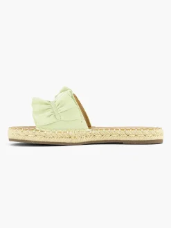 Graceland Lichtgroene Slipper Roesjes-Dames Slippers