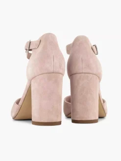 5th Avenue Lichtroze Suede Sandalette-Dames Sandalen