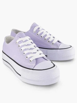 Graceland Lila Canvas Sneaker-Dames Sneakers