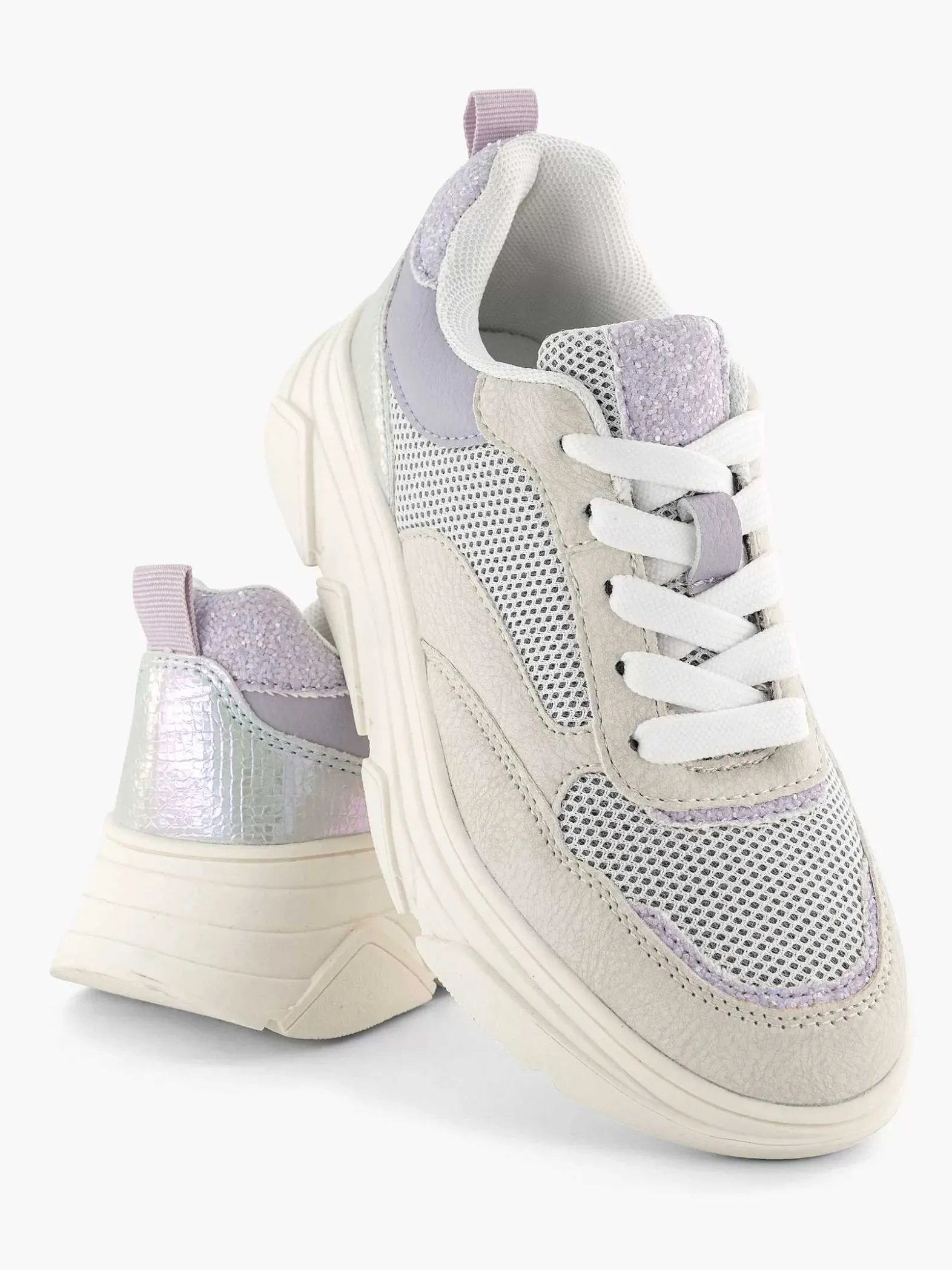 Oxmox Lila Chunky Sneaker-Kinderen Babyschoenen