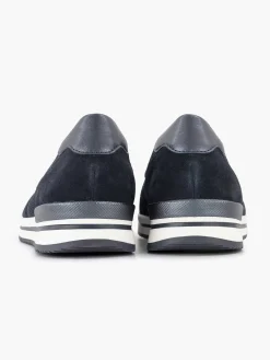 Medicus Marineblauwe Comfort Instapper-Dames Comfort Schoenen
