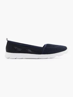 Graceland Marineblauwe Instapper Memory Foam-Dames Instappers