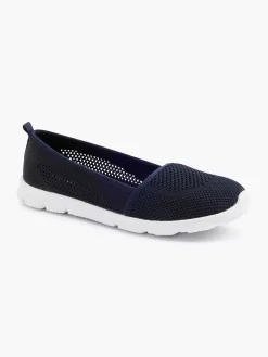 Graceland Marineblauwe Instapper Memory Foam-Dames Instappers