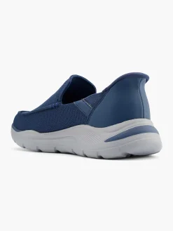 Skechers Marineblauwe Instapper Memory Foam-Heren Instappers