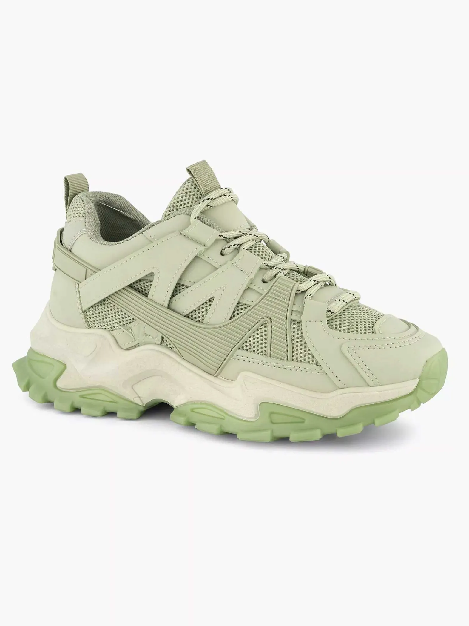 Oxmox Mintgroene Chunky Sneaker-Dames Sneakers