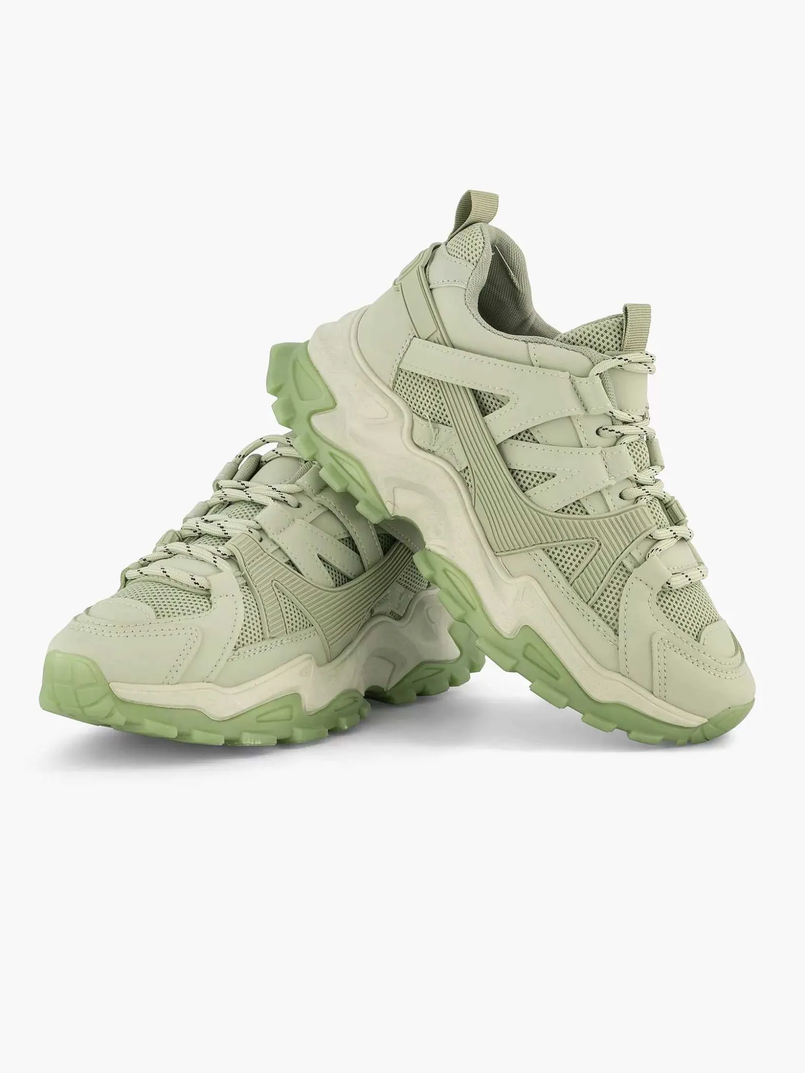 Oxmox Mintgroene Chunky Sneaker-Dames Sneakers