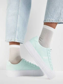 FILA Mintkleurige Canvas Sneaker Platform-Dames Sneakers