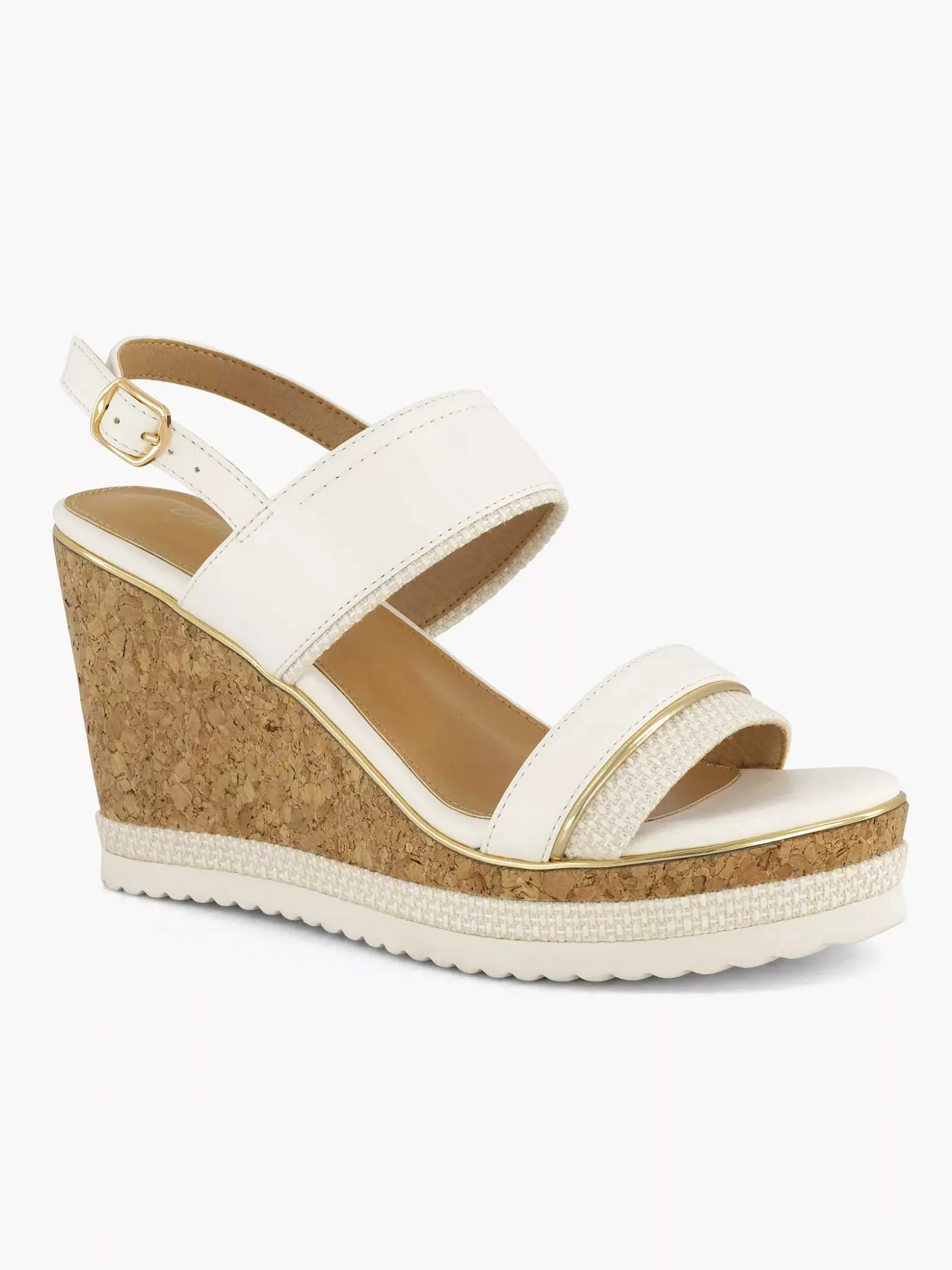 Graceland Off White Sandalette-Dames Sandalen